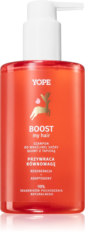 Yope BOOST my hair szampon do wrażliwej i podrażnionej skóry głowy