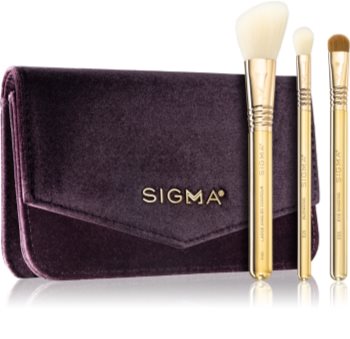 Sigma Beauty Elite Essential Trio Brush Set conjunto de pincéis de