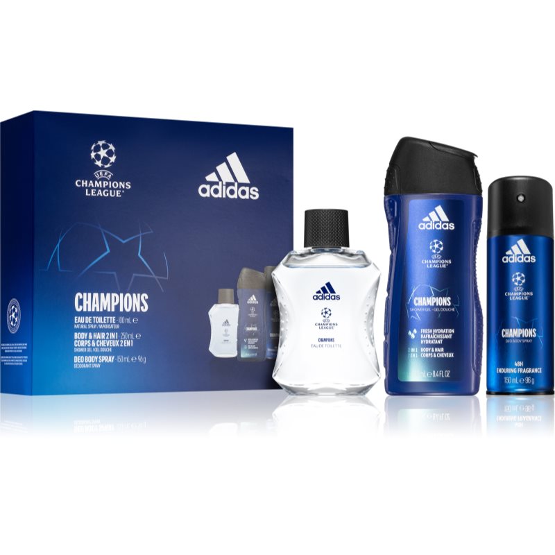 Adidas UEFA Champions League Champions Edition подарунковий набір (для чудового вигляду) для чоловіків
Adidas UEFA Champions League Champions Edition подарунковий набір (для чудового вигляду) для чоловіків