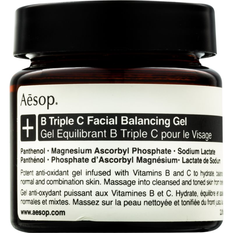 Aēsop B Triple C Facila Balancing Gel антиоксидантний гель для обличчя з вітамінами
Aēsop B Triple C Facila Balancing Gel антиоксидантний гель для обличчя з вітамінами