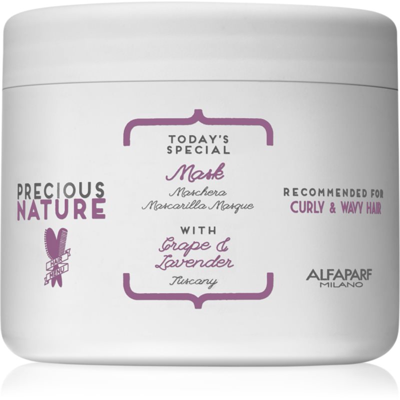 Alfaparf Milano Precious Nature Grape & Lavender поживна маска проти розпушування
Alfaparf Milano Precious Nature Grape & Lavender поживна маска проти розпушування