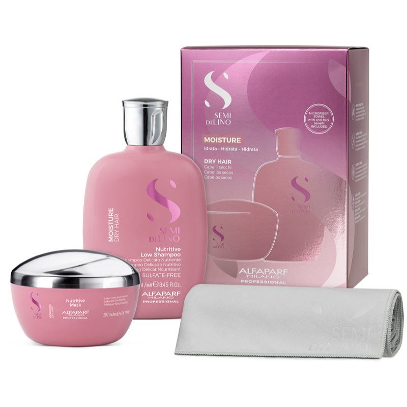 Alfaparf Milano Semi di Lino Moisture набір (для зволоження та блиску) для сухого волосся
Alfaparf Milano Semi di Lino Moisture набір (для зволоження та блиску) для сухого волосся