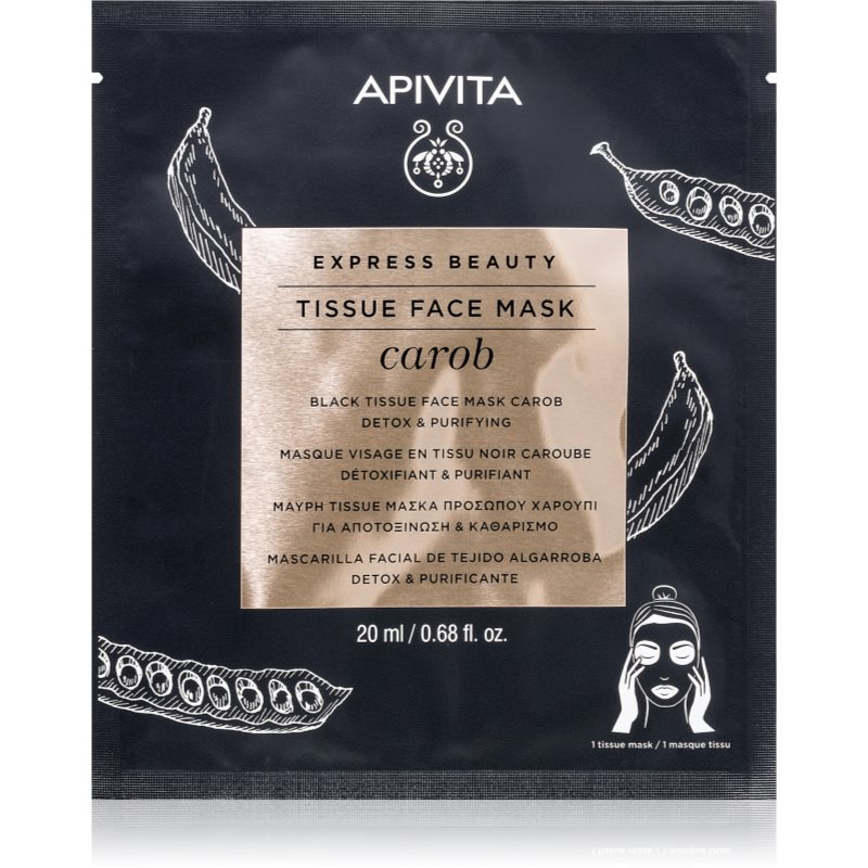 Apivita Express Beauty Carob Тканинна маска для детоксикації зі зволожуючим ефектом
Apivita Express Beauty Carob Тканинна маска для детоксикації зі зволожуючим ефектом