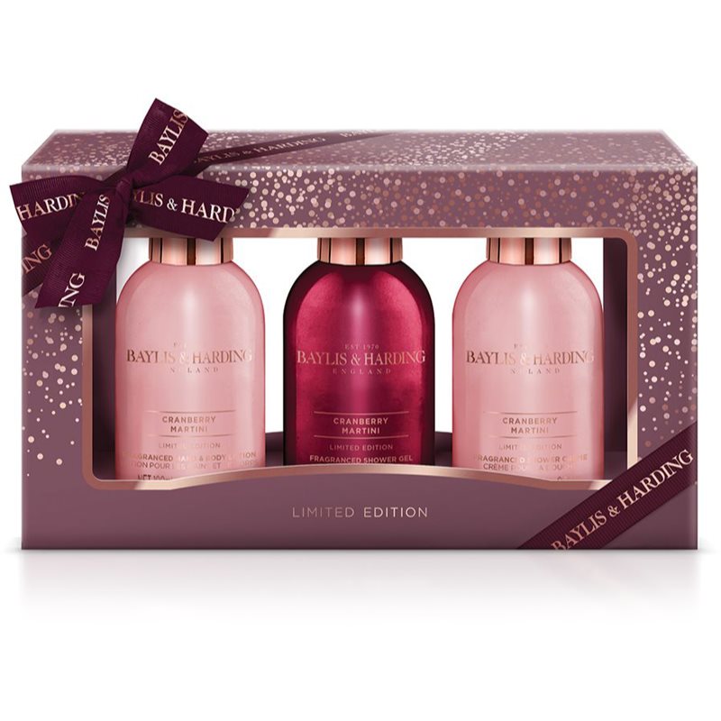 Baylis & Harding Cranberry Martini подарунковий набір (для живлення та зволоження)
Baylis & Harding Cranberry Martini подарунковий набір (для живлення та зволоження)