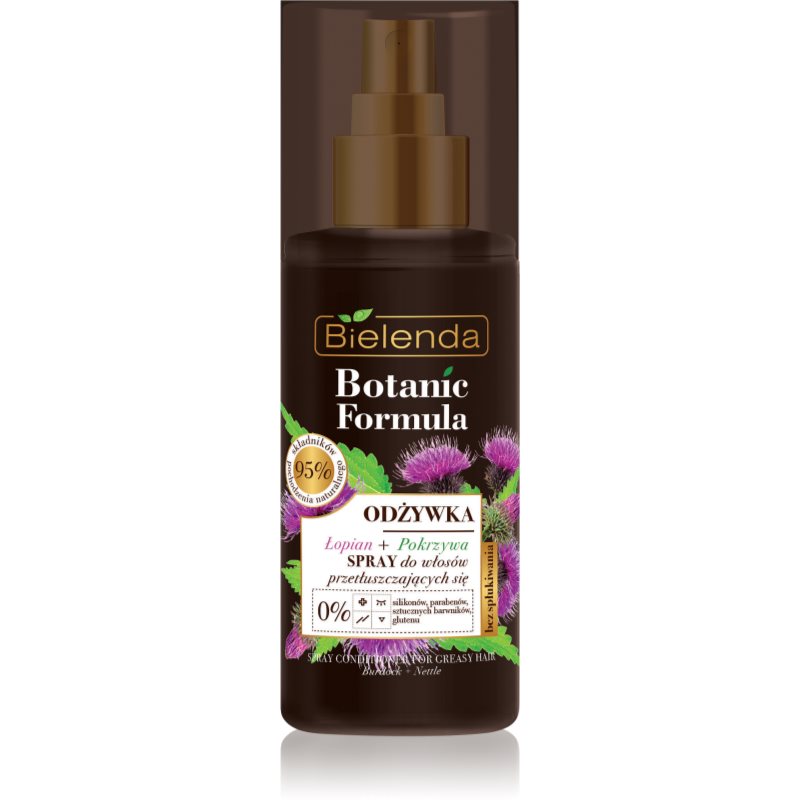 Bielenda Botanic Formula Burdock + Nettle незмивний кондиціонер у формі спрею для жирного волосся
Bielenda Botanic Formula Burdock + Nettle незмивний кондиціонер у формі спрею для жирного волосся