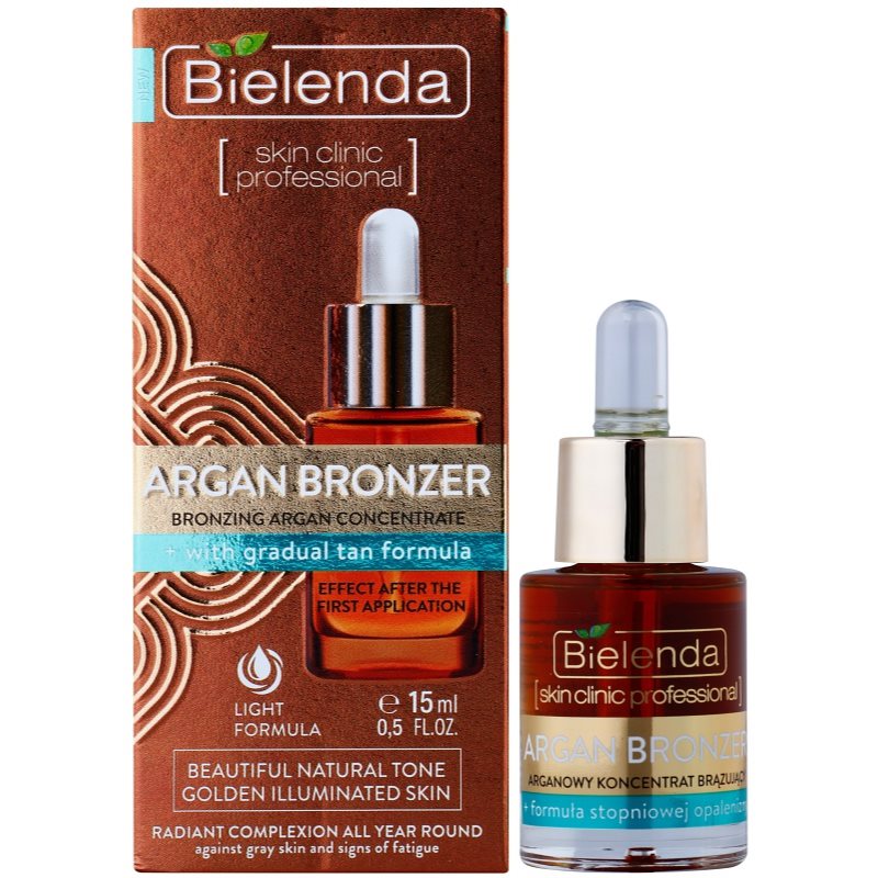 Bielenda Skin Clinic Professional Argan Bronzer олійка для автозасмаги для обличчя
Bielenda Skin Clinic Professional Argan Bronzer олійка для автозасмаги для обличчя