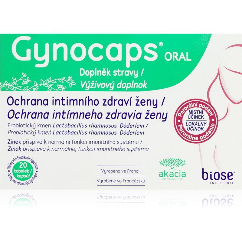 GynOcaps ORAL tobolky na podporu vaginálneho prostredia 20 tbl