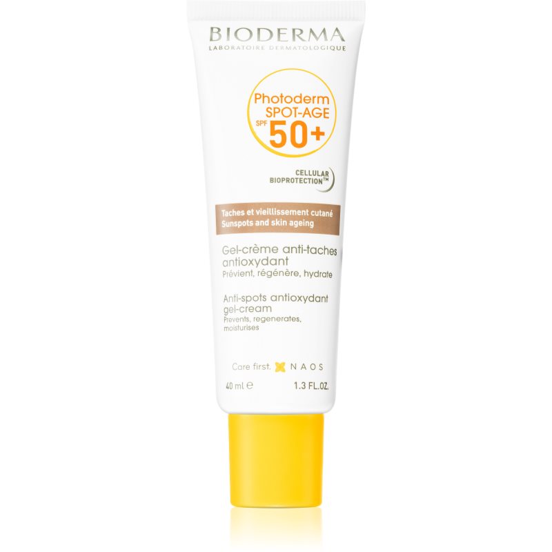 Bioderma Photoderm Spot-Age сонцезахисний гель-крем для обличчя проти пігментних плям
Bioderma Photoderm Spot-Age сонцезахисний гель-крем для обличчя проти пігментних плям