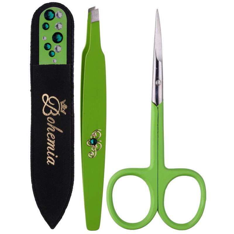 Bohemia Crystal Bohemia Swarovski Nail File,Tweezers and Nail Clippers подарунковий набір Green (для чудового вигляду)
Bohemia Crystal Bohemia Swarovski Nail File,Tweezers and Nail Clippers подарунковий набір Green (для чудового вигляду)
