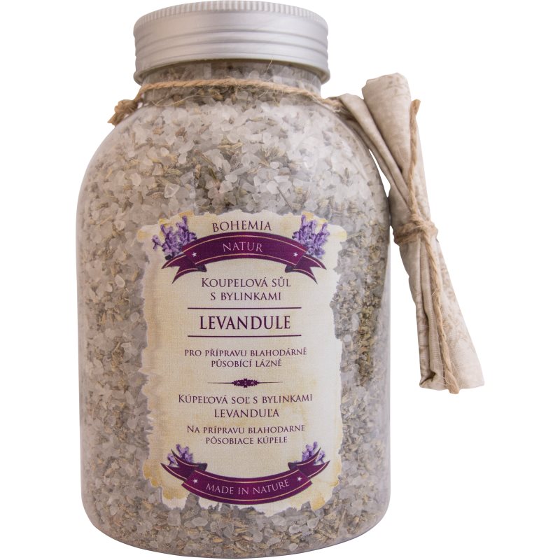 Bohemia Gifts & Cosmetics Bohemia Natur трав'яна заспокоююча сіль для ванни з лавандою
Bohemia Gifts & Cosmetics Bohemia Natur трав'яна заспокоююча сіль для ванни з лавандою
