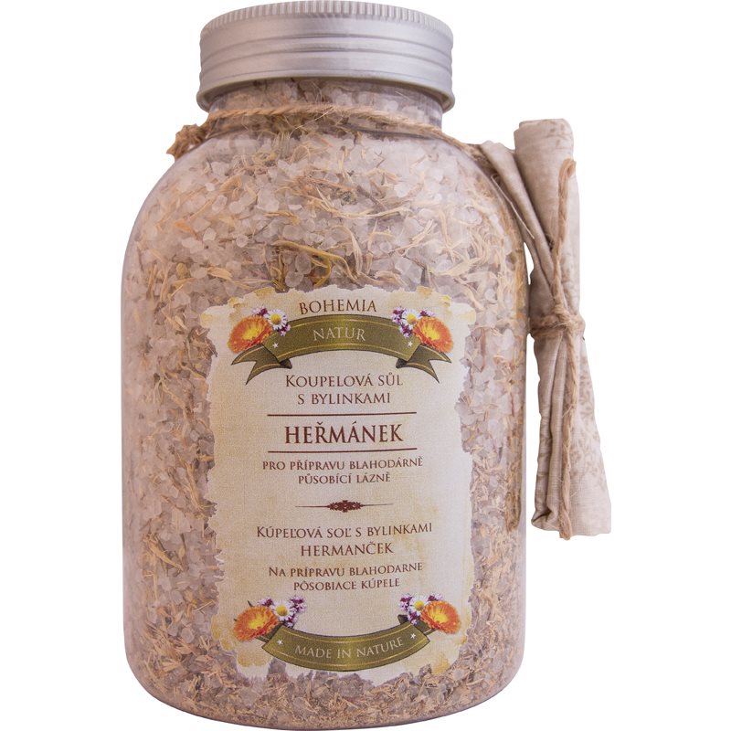 Bohemia Gifts & Cosmetics Bohemia Natur сіль для ванни з трьома видами трав ромашка, календула, чебрець
Bohemia Gifts & Cosmetics Bohemia Natur сіль для ванни з трьома видами трав ромашка, календула, чебрець