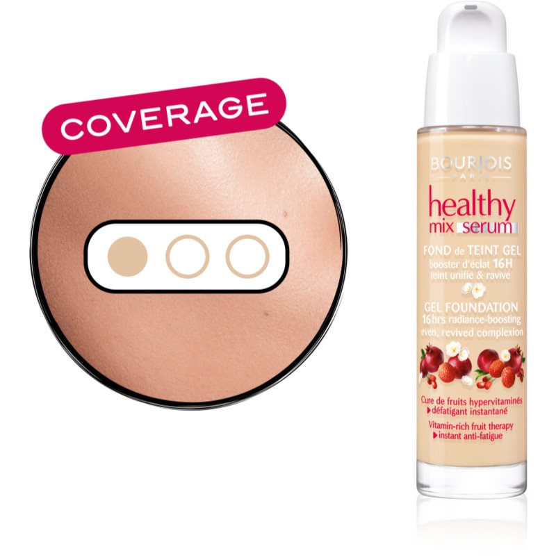 Bourjois Healthy Mix Serum тональний крем для миттєвого роз'яснення відтінок 51 Light Vanille
Bourjois Healthy Mix Serum тональний крем для миттєвого роз'яснення відтінок 51 Light Vanille