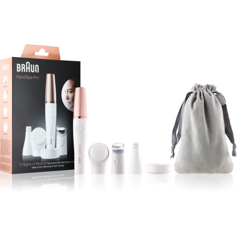 Braun FaceSpa Pro 911 Система 3 в 1 для видалення волосся на обличчі, очищення шкіри та тонізування
Braun FaceSpa Pro 911 Система 3 в 1 для видалення волосся на обличчі, очищення шкіри та тонізування
