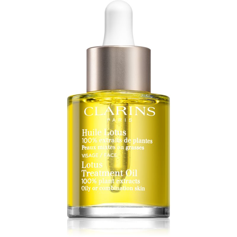 Clarins Lotus Treatment Oil відновлююча олійка з розгладжуючим ефектом для комбінованої та жирної шкіри
Clarins Lotus Treatment Oil відновлююча олійка з розгладжуючим ефектом для комбінованої та жирної шкіри