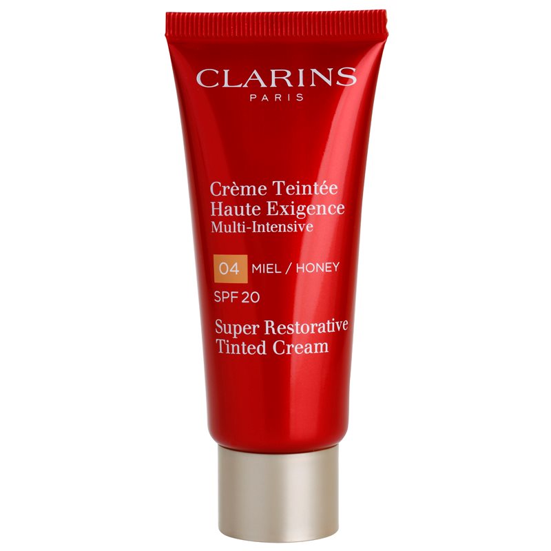 Clarins Super Restorative Tinted Cream відновлюючий тональний крем проти зморшок SPF 20 відтінок 04 Honey
Clarins Super Restorative Tinted Cream відновлюючий тональний крем проти зморшок SPF 20 відтінок 04 Honey