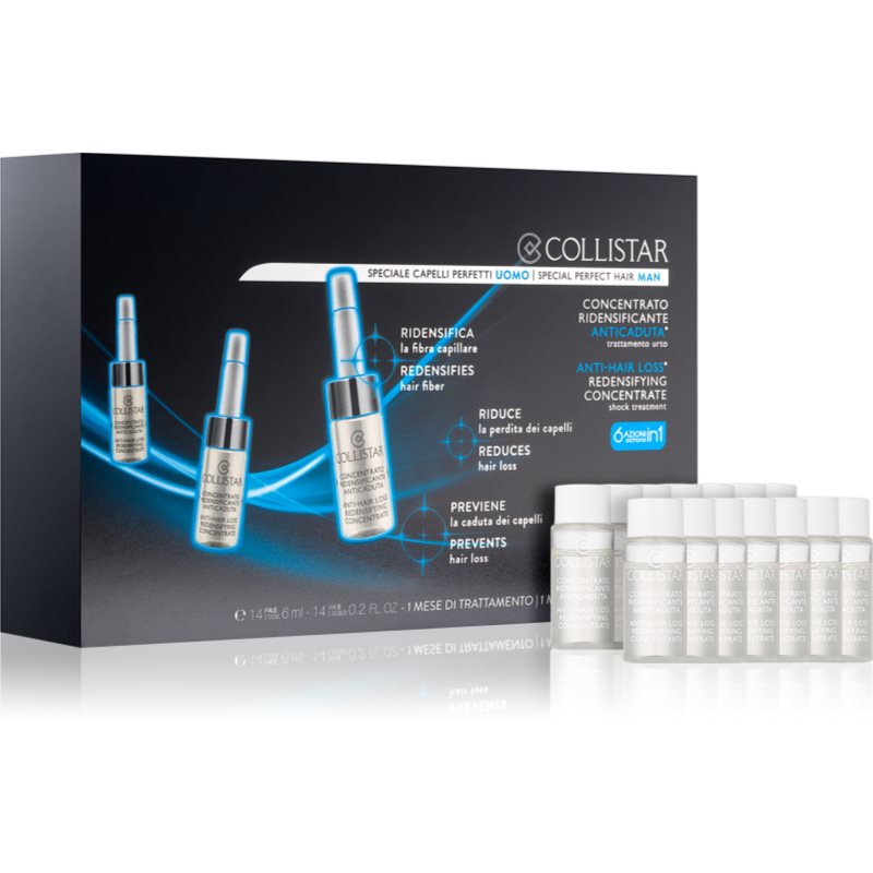 Collistar Special Perfect Hair Man Anti-Hair Loss Redensifying Concentrate інтенсивний догляд для зміцнення волосся
Collistar Special Perfect Hair Man Anti-Hair Loss Redensifying Concentrate інтенсивний догляд для зміцнення волосся