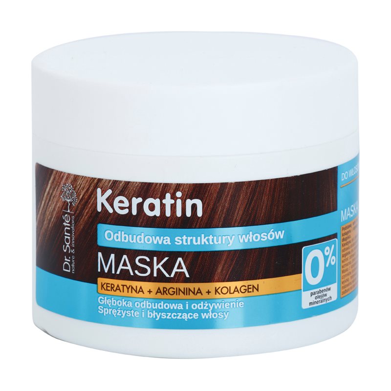 Dr. Santé Keratin глибоко відновлююча та поживна маска для ламкого волосся без блиску
Dr. Santé Keratin глибоко відновлююча та поживна маска для ламкого волосся без блиску