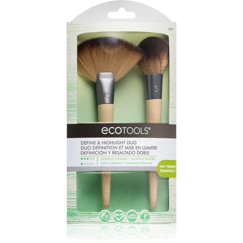 EcoTools Define & Highlight Duo набір щіточок для макіяжу (для досконалого вигляду)
EcoTools Define & Highlight Duo набір щіточок для макіяжу (для досконалого вигляду)