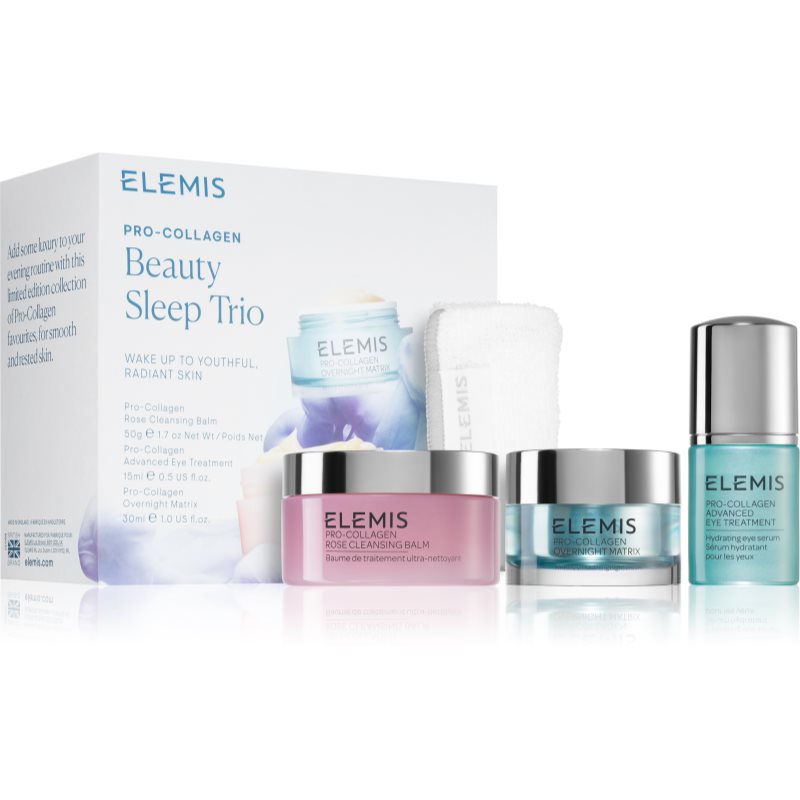 Elemis Pro-Collagen Beauty Sleep Trio подарунковий набір (для розгладження та роз'яснення шкіри)
Elemis Pro-Collagen Beauty Sleep Trio подарунковий набір (для розгладження та роз'яснення шкіри)