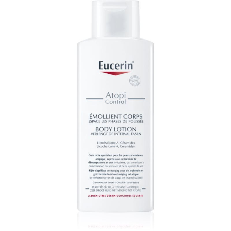 Eucerin AtopiControl заспокоююче молочко для тіла для сухої та атопічної шкіри
Eucerin AtopiControl заспокоююче молочко для тіла для сухої та атопічної шкіри