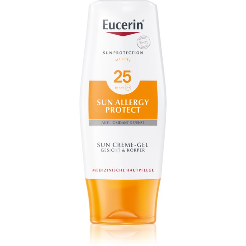 Eucerin Sun Allergy Protect захисний кремовий гель для засмаги проти алергії від сонячного випромінювання SPF 25
Eucerin Sun Allergy Protect захисний кремовий гель для засмаги проти алергії від сонячного випромінювання SPF 25