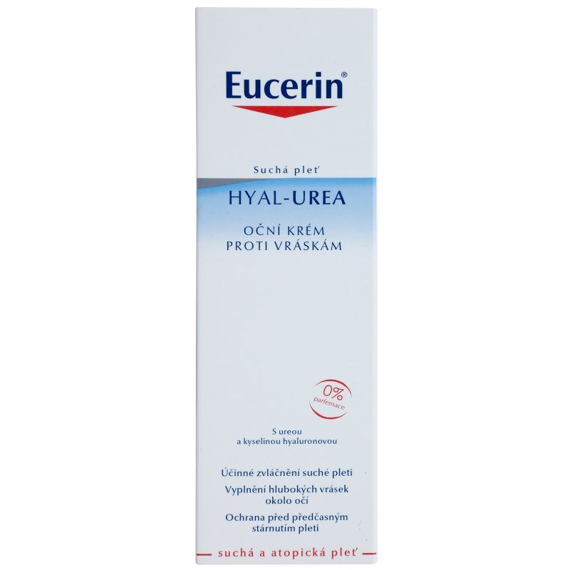 Eucerin Hyal-Urea крем проти зморшок для шкіри навколо очей для сухої та атопічної шкіри
Eucerin Hyal-Urea крем проти зморшок для шкіри навколо очей для сухої та атопічної шкіри