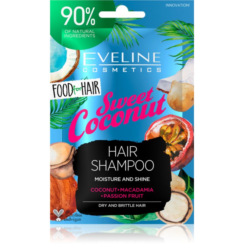 Eveline Cosmetics Food for Hair Sweet Coconut зволожуючий шампунь для сухого волосся
Eveline Cosmetics Food for Hair Sweet Coconut зволожуючий шампунь для сухого волосся
