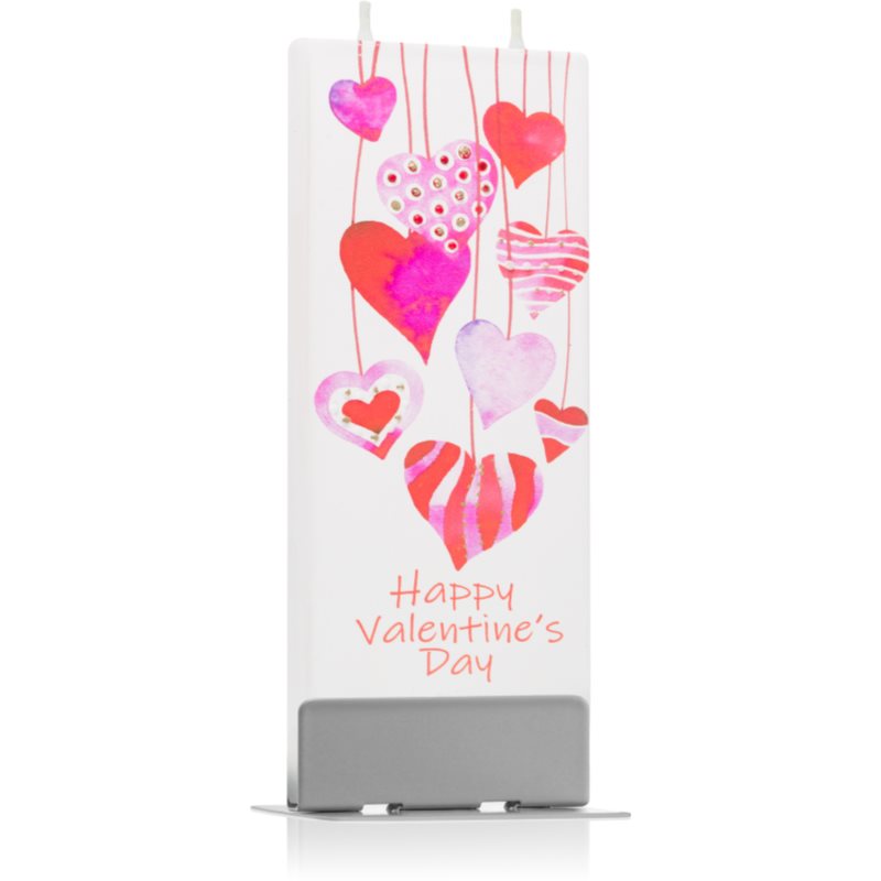 Flatyz Holiday Happy Valentine\'s Day dekoratívna sviečka 6x15 cm