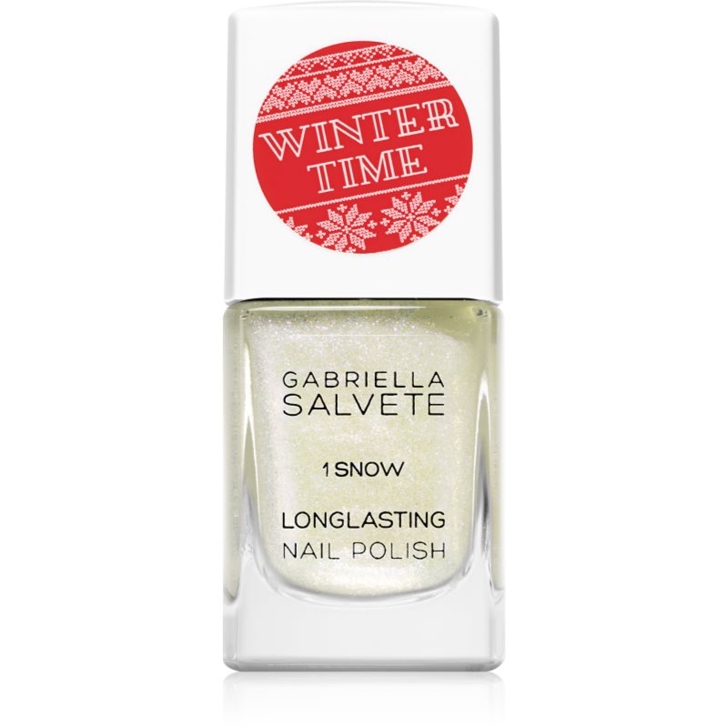Gabriella Salvete Winter Time високостійкий лак для нігтів з блиском відтінок 1 Snow
Gabriella Salvete Winter Time високостійкий лак для нігтів з блиском відтінок 1 Snow