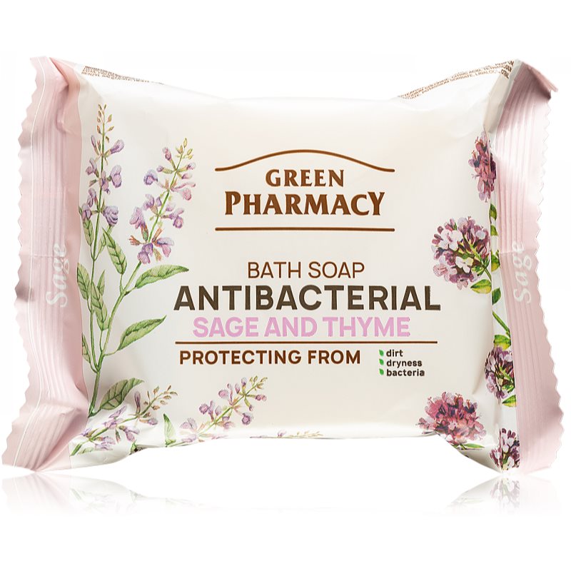 Green Pharmacy Sage & Thyme натуральне тверде мило з антибактеріальними компонентами
Green Pharmacy Sage & Thyme натуральне тверде мило з антибактеріальними компонентами