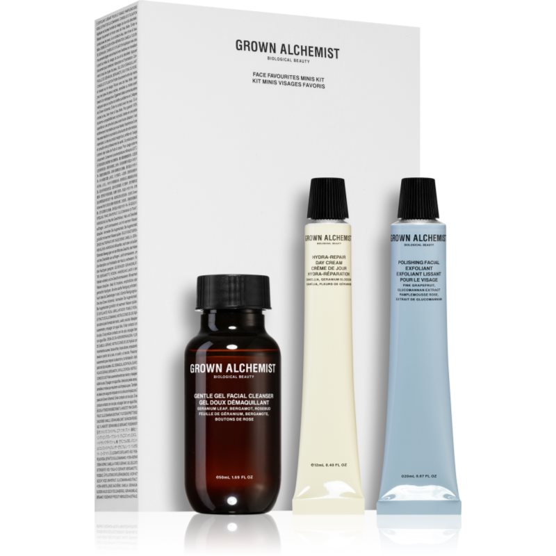 Grown Alchemist Face Favourites Minis подарунковий набір (для освітлення та зволоження)
Grown Alchemist Face Favourites Minis подарунковий набір (для освітлення та зволоження)