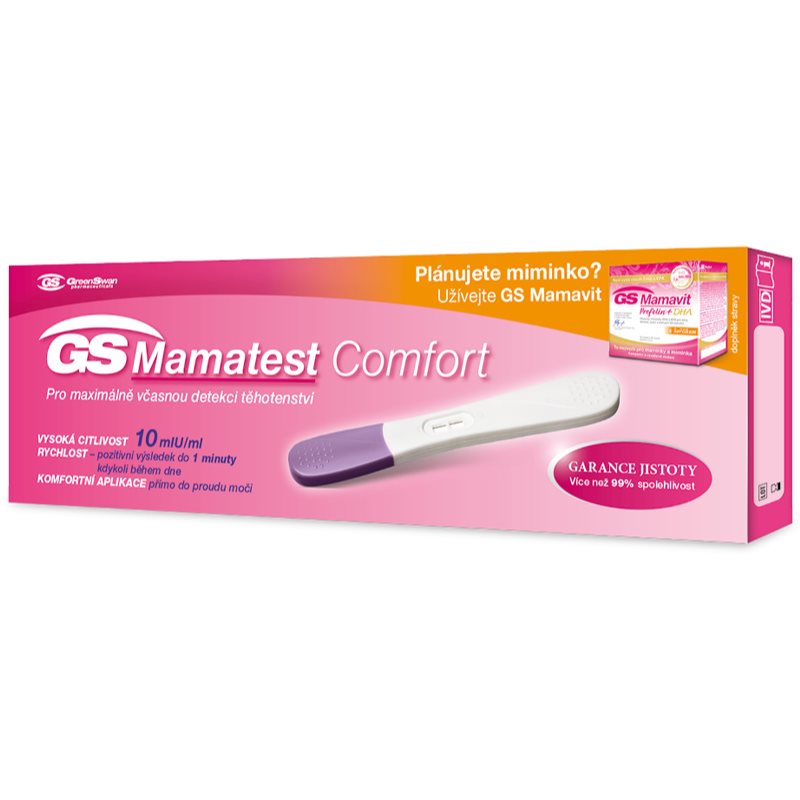 GS Mamatest Comfort 10 tehotenský test jednorazový 1 ks