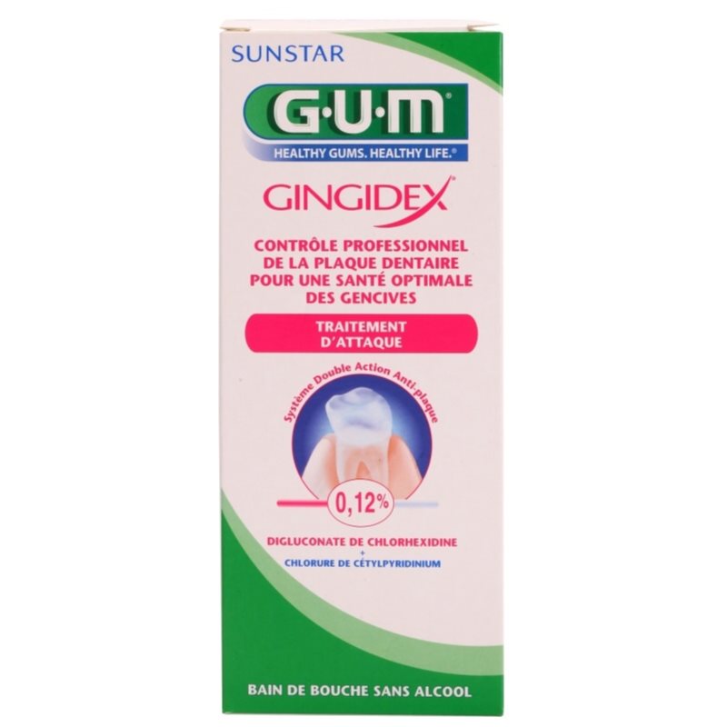 G.U.M Gingidex 0,12% рідина для полоскання рота для здорових ясен проти карієсу без алкоголя
G.U.M Gingidex 0,12% рідина для полоскання рота для здорових ясен проти карієсу без алкоголя