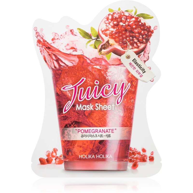 Holika Holika Juicy Mask Sheet Pomegranate зміцнююча маска дляобличчя проти зморшок
Holika Holika Juicy Mask Sheet Pomegranate зміцнююча маска дляобличчя проти зморшок