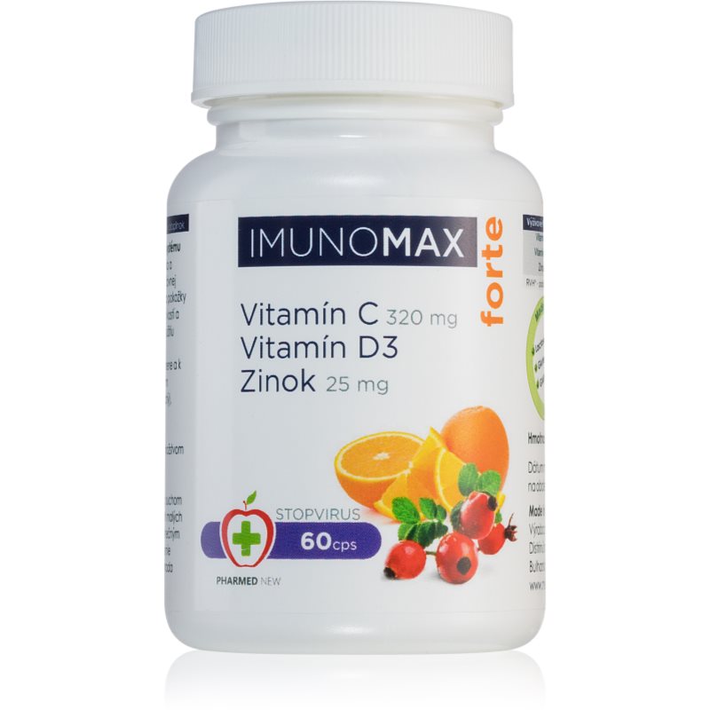 Imunomax Vitamín C + D + Zinek FORTE podpora imunity 60 cps