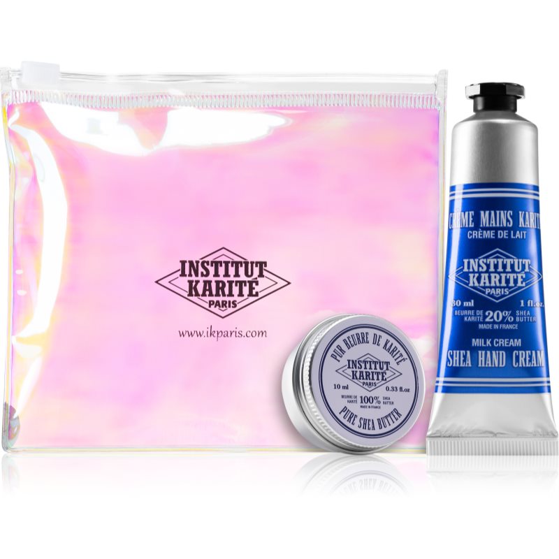 Institut Karité Paris Gift Sets Hologram Pouch Milk Cream набір (зі зволожуючим ефектом)
Institut Karité Paris Gift Sets Hologram Pouch Milk Cream набір (зі зволожуючим ефектом)