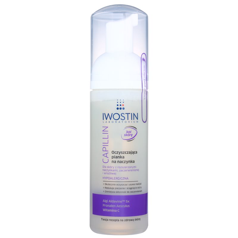 Iwostin Capillin очищуюча пінка для зняття макіяжу для чутливої шкіри з розширеними капілярами
Iwostin Capillin очищуюча пінка для зняття макіяжу для чутливої шкіри з розширеними капілярами