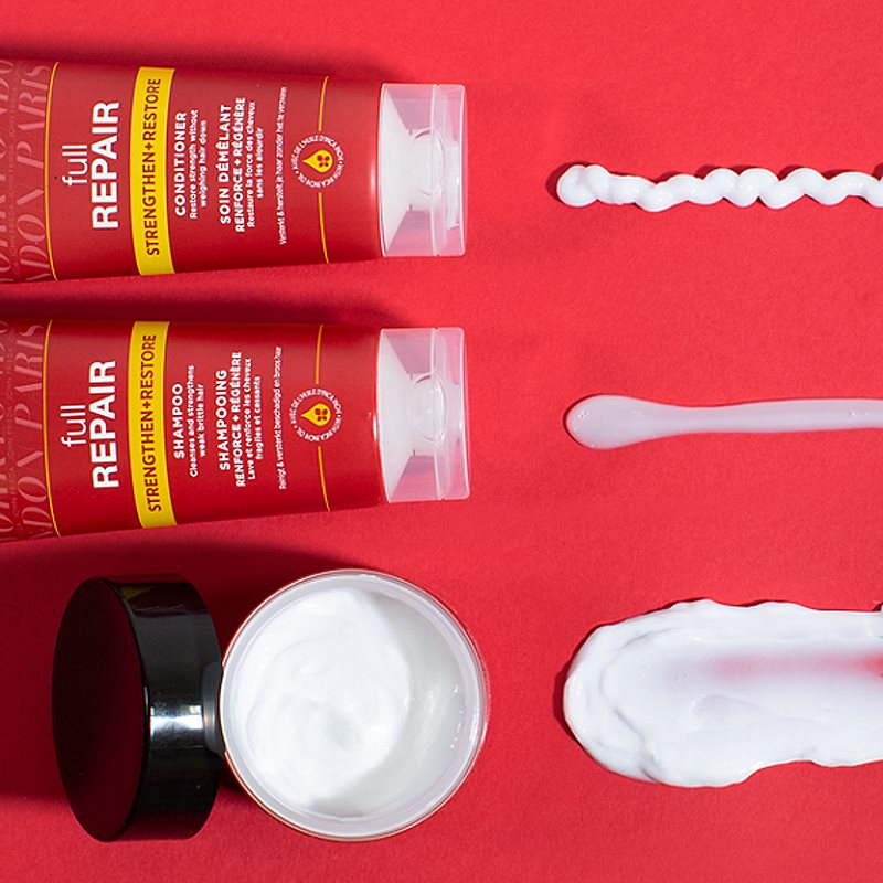 John Frieda Full Repair Strengthen+Restore зміцнюючий шампунь з відновлюючим ефектом
John Frieda Full Repair Strengthen+Restore зміцнюючий шампунь з відновлюючим ефектом