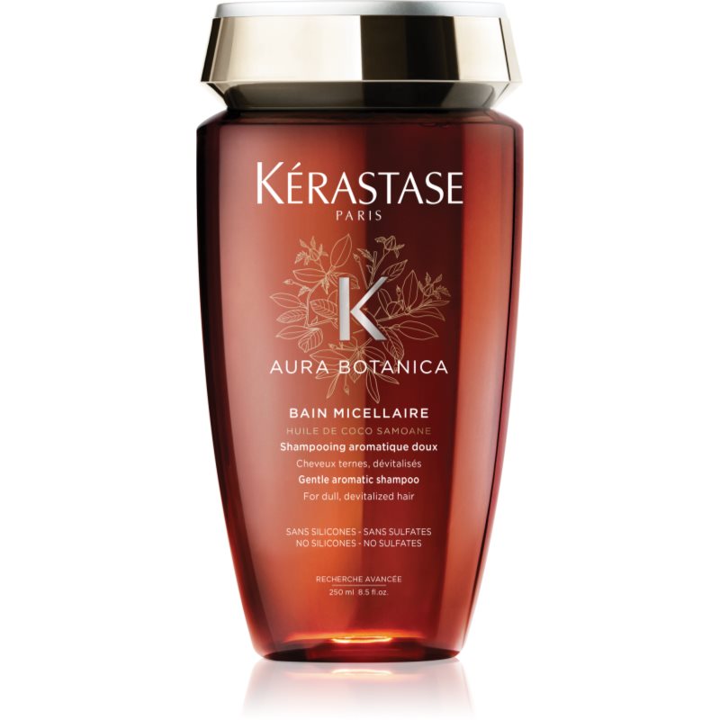 Kérastase Aura Botanica Bain Micellaire делікатна ароматична шампунь-ванна для блиску тьмяного волосся без силіконів та сульфатів
Kérastase Aura Botanica Bain Micellaire делікатна ароматична шампунь-ванна для блиску тьмяного волосся без силіконів та сульфатів