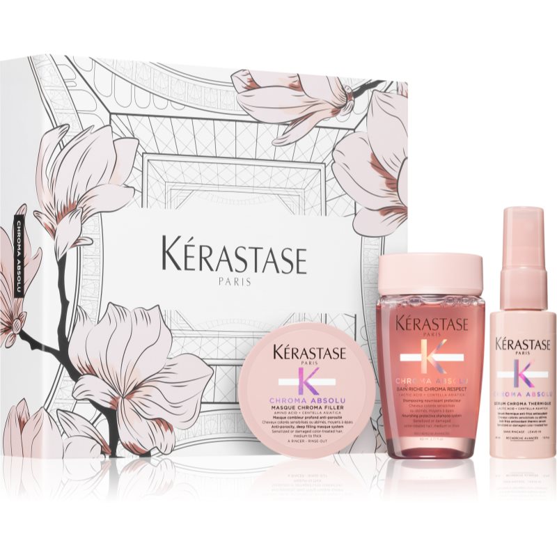 Kérastase Chroma Absolu Travel Spring подарунковий набір (для фарбованого волосся)
Kérastase Chroma Absolu Travel Spring подарунковий набір (для фарбованого волосся)