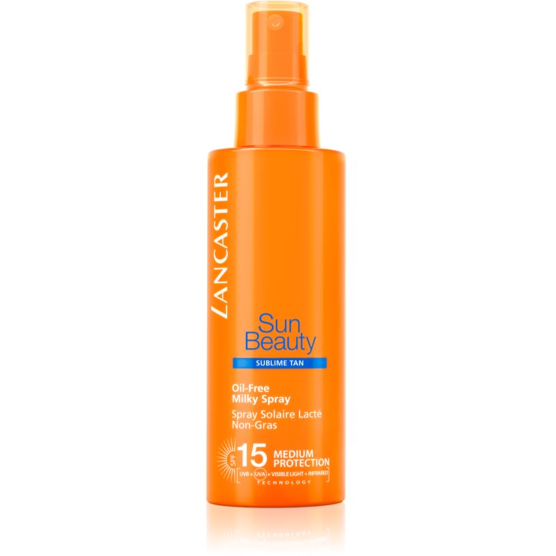 Lancaster Sun Beauty Oil-Free Milky Spray обезжирене молочко для засмаги у формі спрею SPF 15
Lancaster Sun Beauty Oil-Free Milky Spray обезжирене молочко для засмаги у формі спрею SPF 15