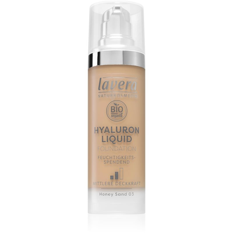 Lavera Hyaluron Liquid Foundation легкий тональний крем з гіалуроновою кислотою відтінок 03 Honey Sand
Lavera Hyaluron Liquid Foundation легкий тональний крем з гіалуроновою кислотою відтінок 03 Honey Sand