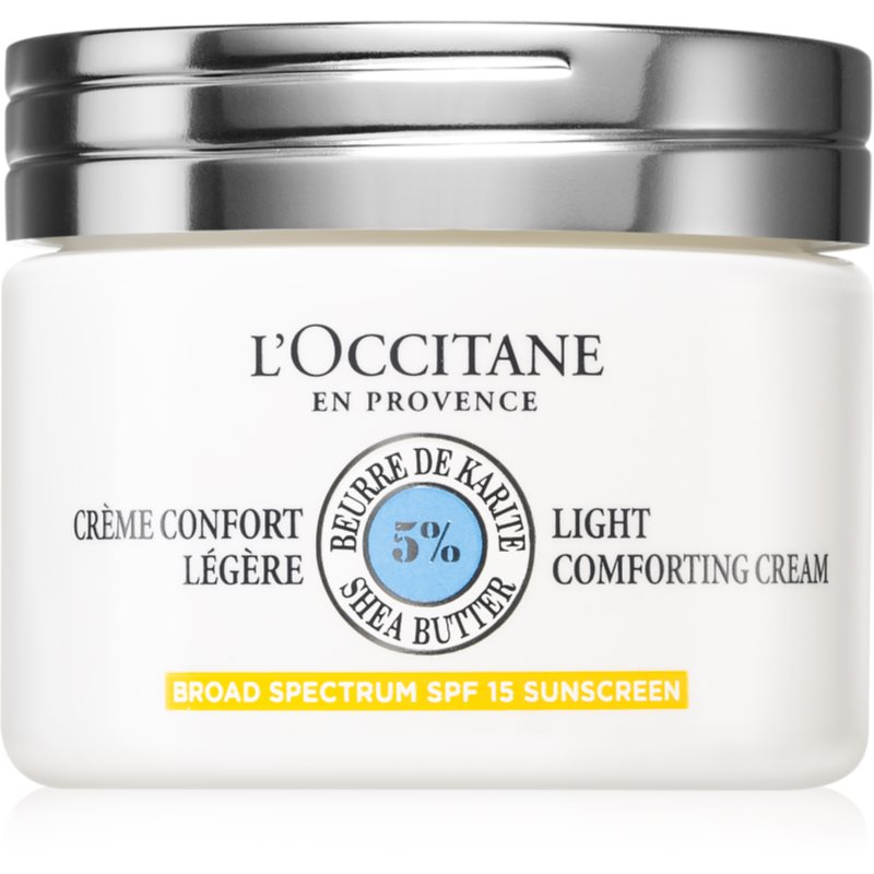 L’Occitane Shea Butter Light Comforting Cream ніжний крем для обличчя з бамбуковою олійкою SPF 15
L’Occitane Shea Butter Light Comforting Cream ніжний крем для обличчя з бамбуковою олійкою SPF 15