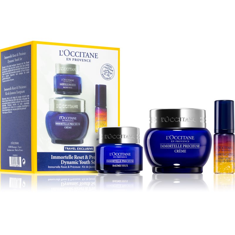 L’Occitane Immortelle Reset & Precious: Dynamic Youth Set дорожній набір (проти перших зморшок)
L’Occitane Immortelle Reset & Precious: Dynamic Youth Set дорожній набір (проти перших зморшок)