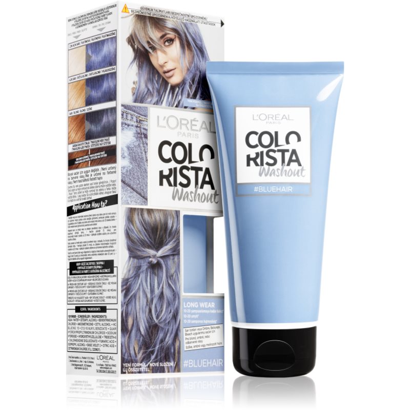 L’Oréal Paris Colorista Washout тимчасова фарба для волосся для волосся відтінок Blue
L’Oréal Paris Colorista Washout тимчасова фарба для волосся для волосся відтінок Blue