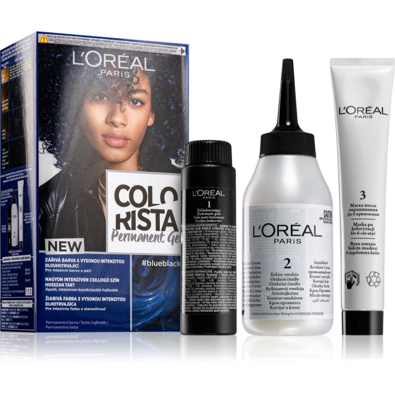 L’Oréal Paris Colorista Permanent Gel перманентна фарба для волосся відтінок Blue Black
L’Oréal Paris Colorista Permanent Gel перманентна фарба для волосся відтінок Blue Black