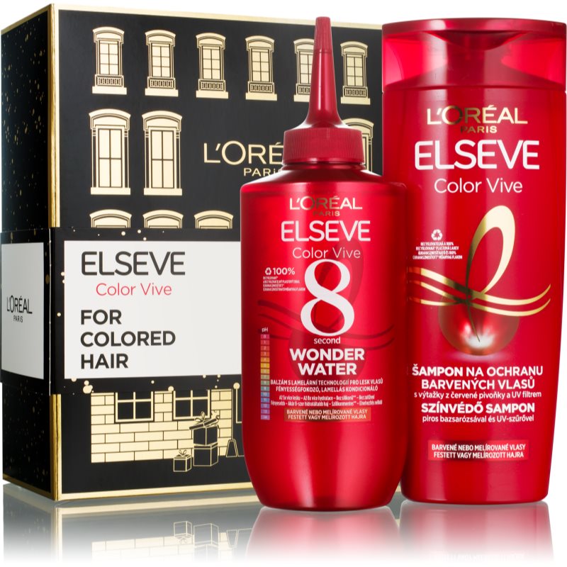 L’Oréal Paris Elseve Color-Vive подарунковий набір (для фарбованого та меліруваного волосся)
L’Oréal Paris Elseve Color-Vive подарунковий набір (для фарбованого та меліруваного волосся)