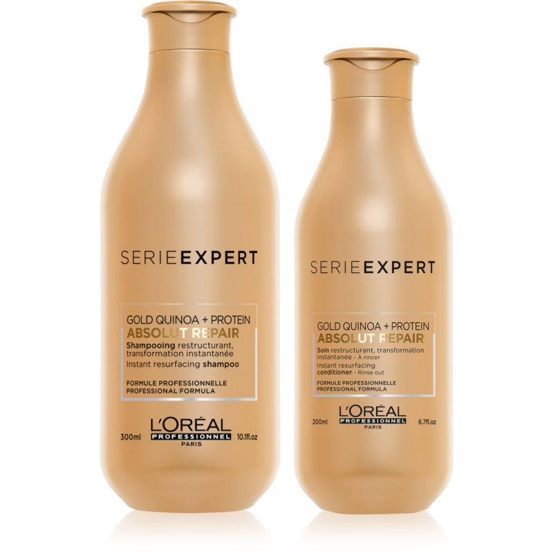 L’Oréal Professionnel Serie Expert Absolut Repair Gold Quinoa + Protein вигідна упаковка I. (для дуже пошкодженого волосся)
L’Oréal Professionnel Serie Expert Absolut Repair Gold Quinoa + Protein вигідна упаковка I. (для дуже пошкодженого волосся)