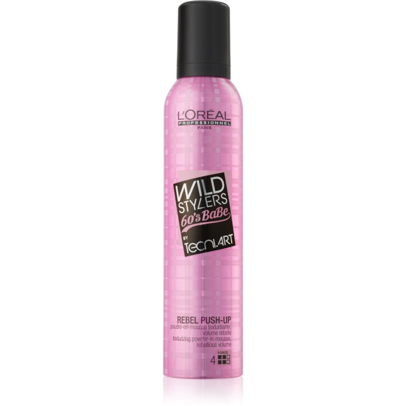 L’Oréal Professionnel Tecni.Art Wild Stylers моделююча пінка для волосся без об'єму Rebel Push-up
L’Oréal Professionnel Tecni.Art Wild Stylers моделююча пінка для волосся без об'єму Rebel Push-up