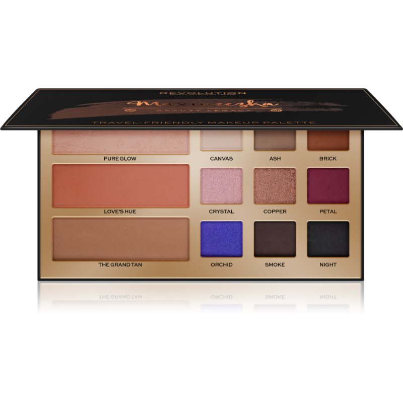 Makeup Revolution Maxineczka Beauty Legacy мультифункціональна палетка для обличчя та очей
Makeup Revolution Maxineczka Beauty Legacy мультифункціональна палетка для обличчя та очей
